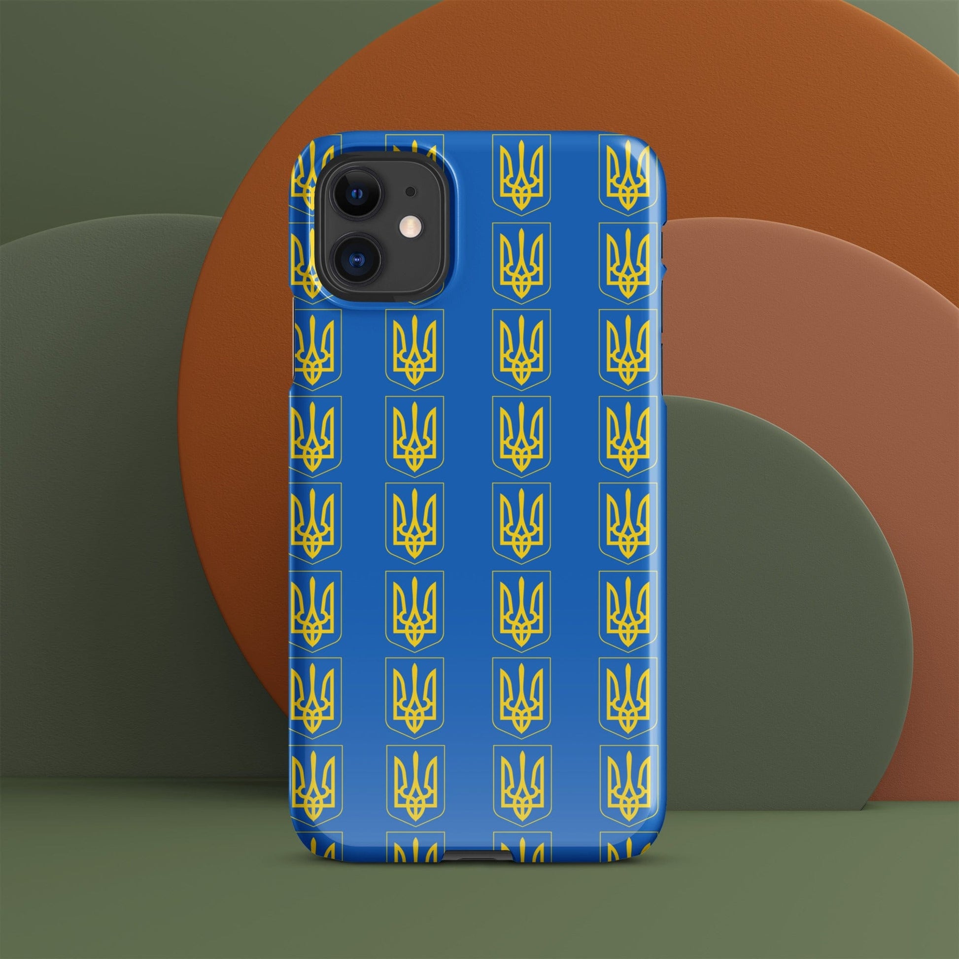 Ukrainian Coat of Arms iPhone Case – Tryzub Ukraine Trident Design | Sleek & Durable Phone Cover iPhone 11