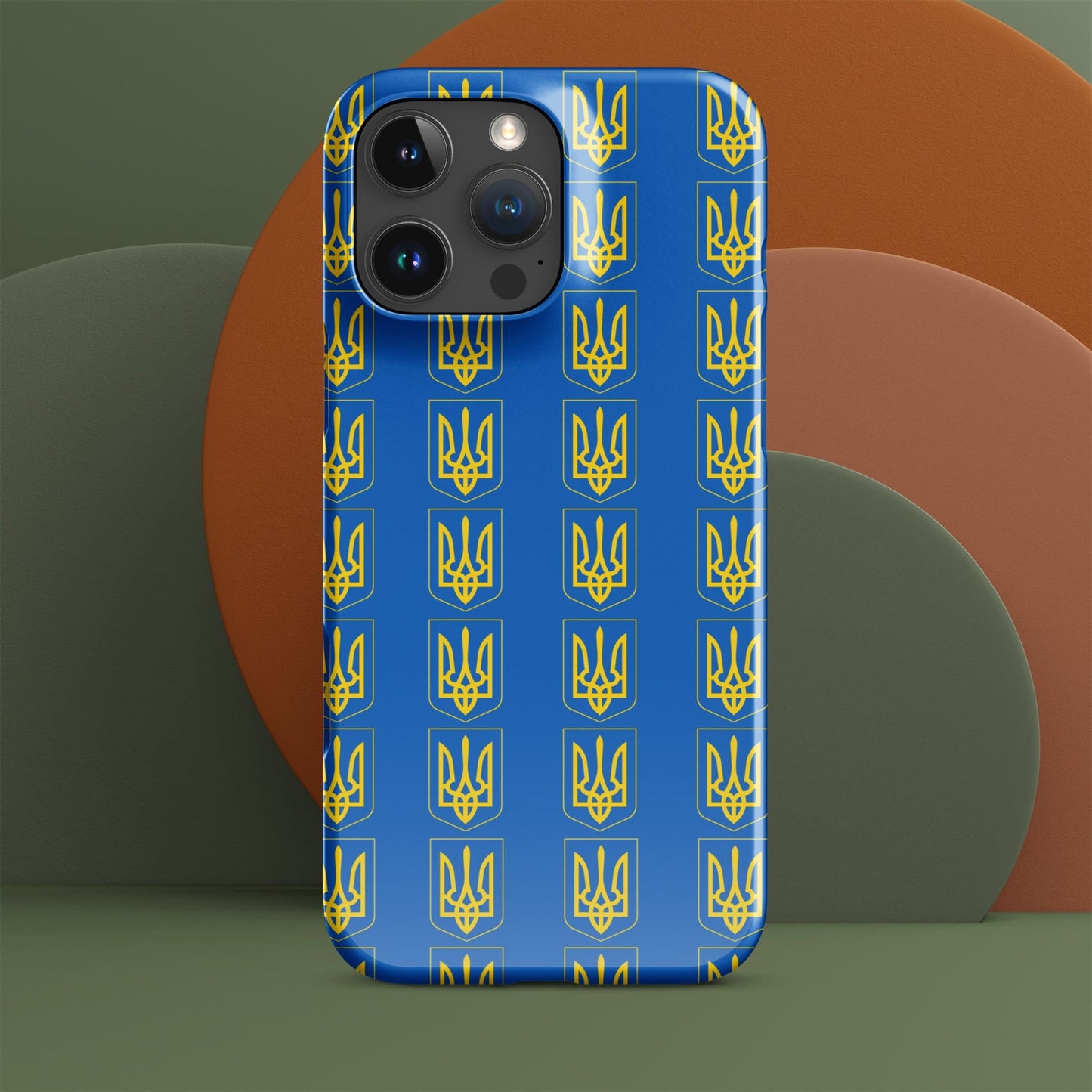 Ukrainian Coat of Arms iPhone Case – Tryzub Ukraine Trident Design | Sleek & Durable Phone Cover iPhone 16 Pro Max