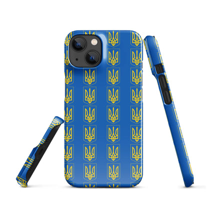 Ukrainian Coat of Arms iPhone Case – Tryzub Ukraine Trident Design | Sleek & Durable Phone Cover