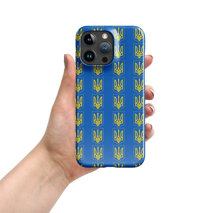 Ukrainian Coat of Arms iPhone Case – Tryzub Ukraine Trident Design | Sleek & Durable Phone Cover