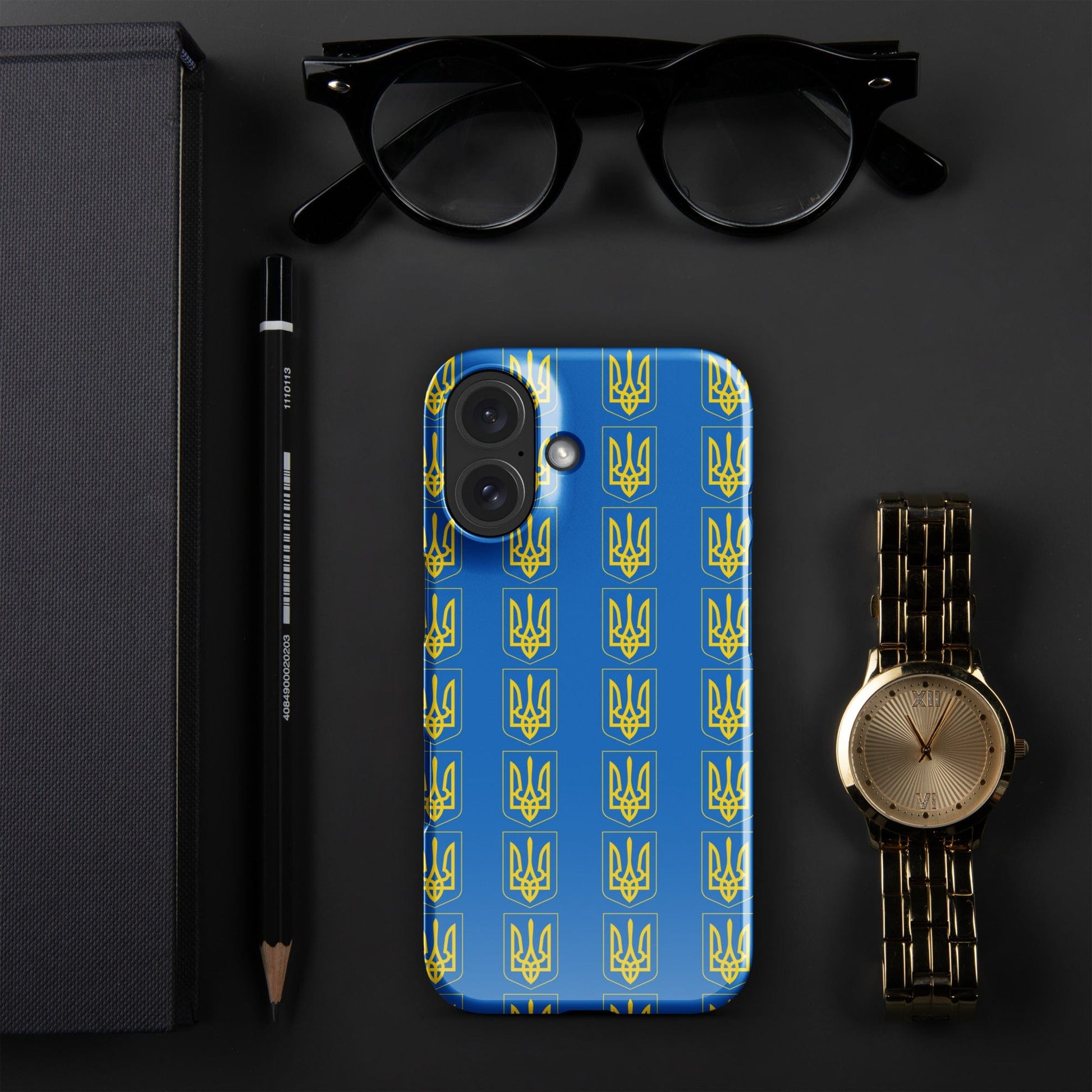 Ukrainian Coat of Arms iPhone Case – Tryzub Ukraine Trident Design | Sleek & Durable Phone Cover