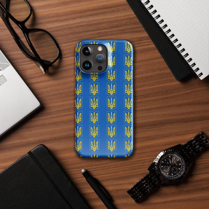 Ukrainian Coat of Arms iPhone Case – Tryzub Ukraine Trident Design | Sleek & Durable Phone Cover