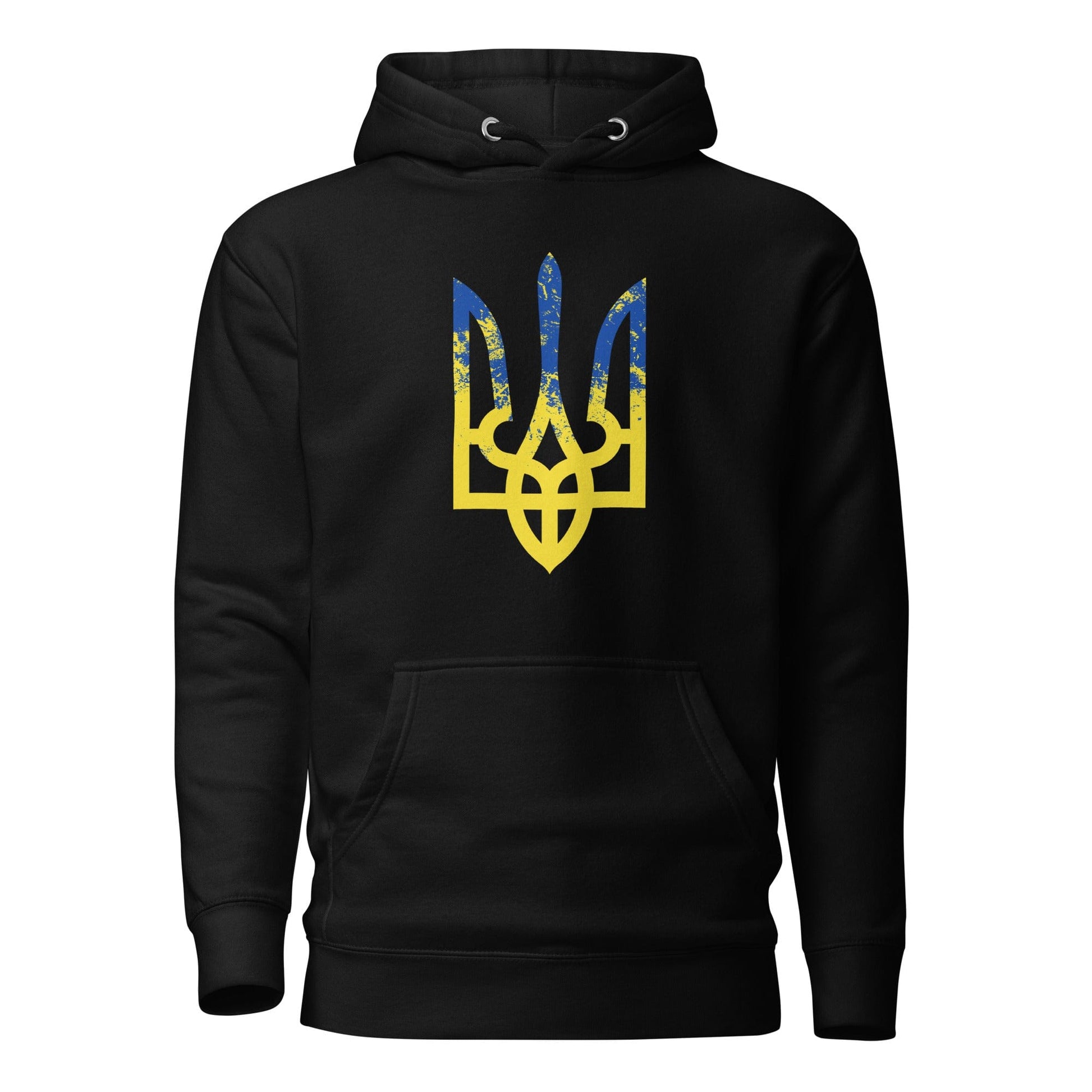 Ukrainian Trident Тризуб Hoodie Black / S