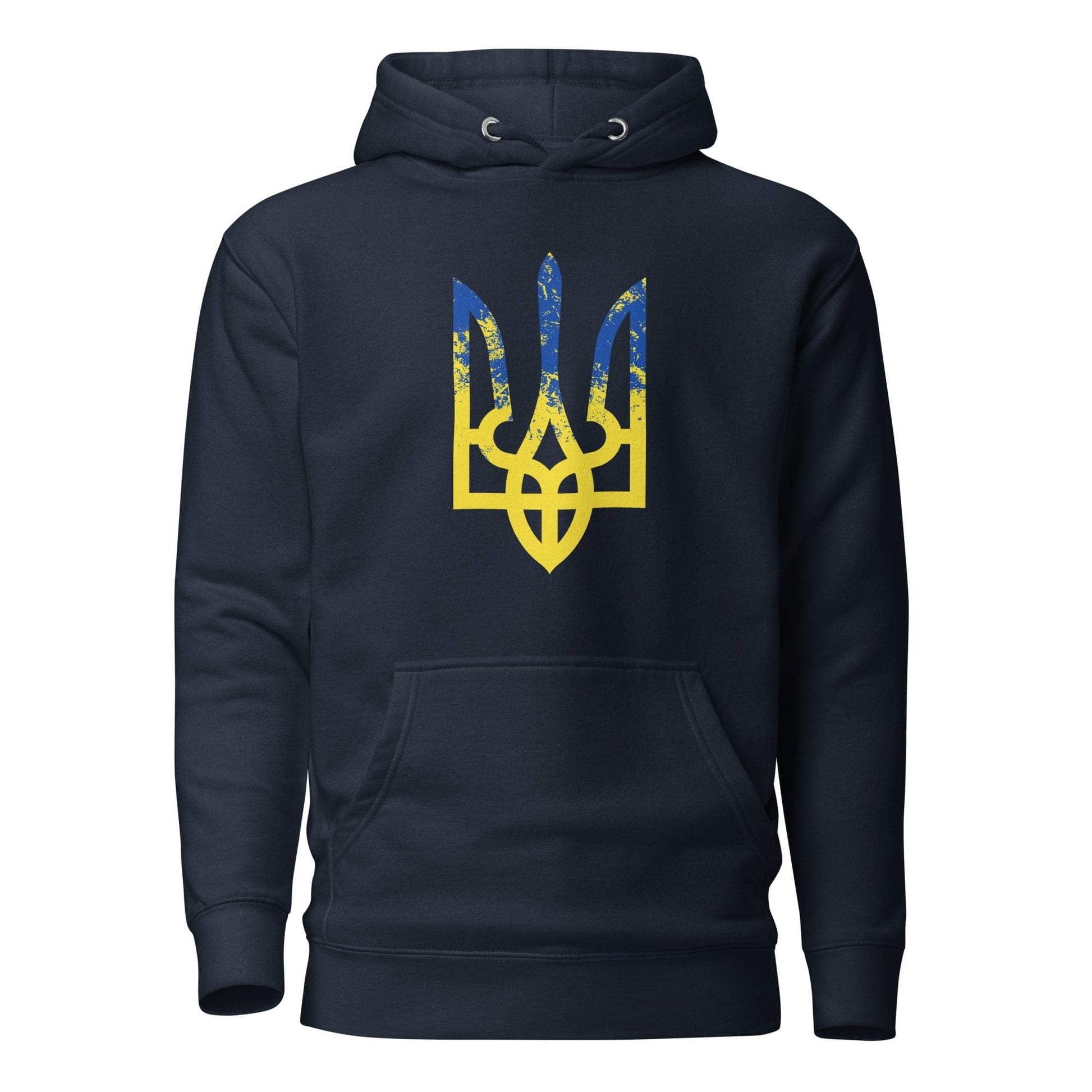 Ukrainian Trident Тризуб Hoodie Navy Blazer / S