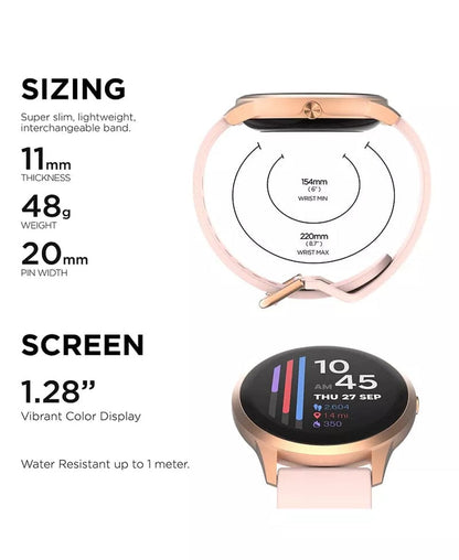 Unisex Sport Smartwatch with Durable Silicone Strap - 43.2mm