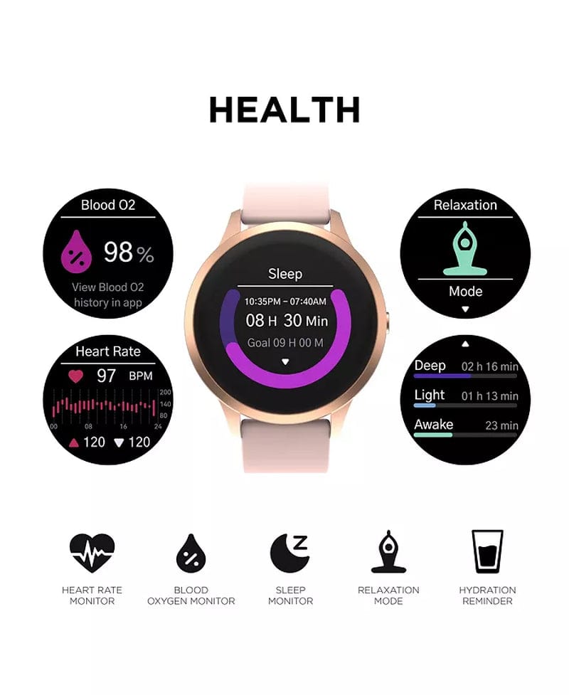 Unisex Sport Smartwatch with Durable Silicone Strap - 43.2mm