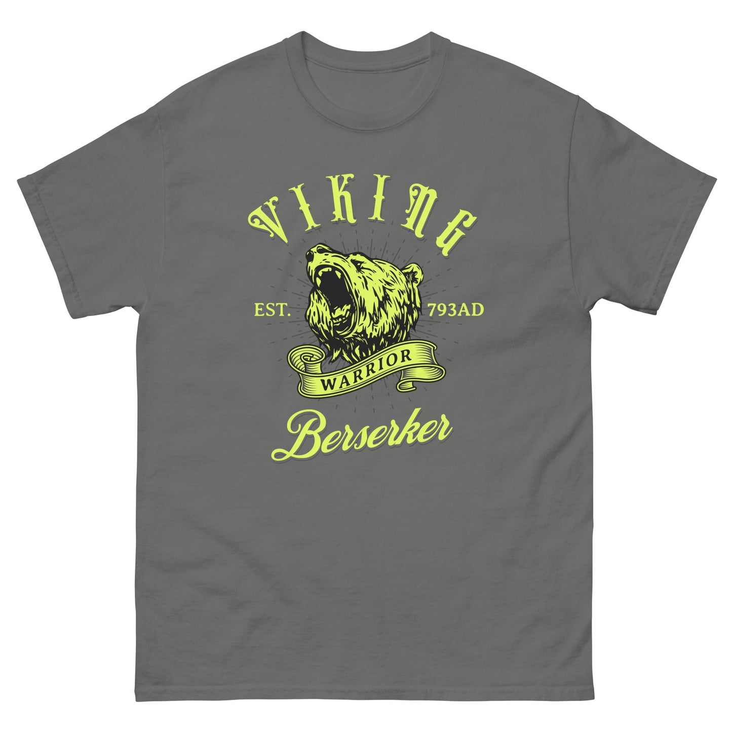 Scar Design Charcoal / S Viking Berserker Warrior T-shirt