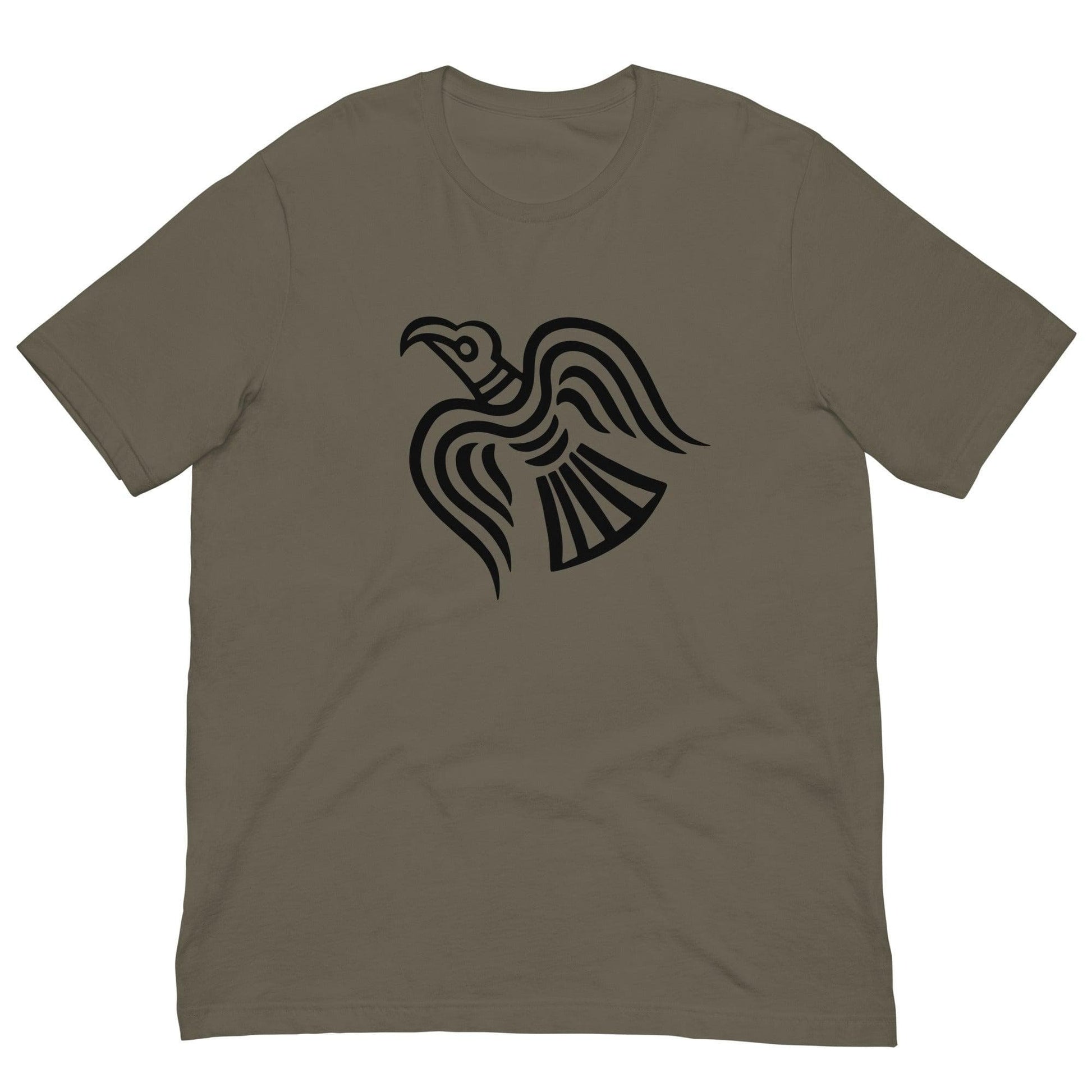 Viking Raven T-shirt Army / S