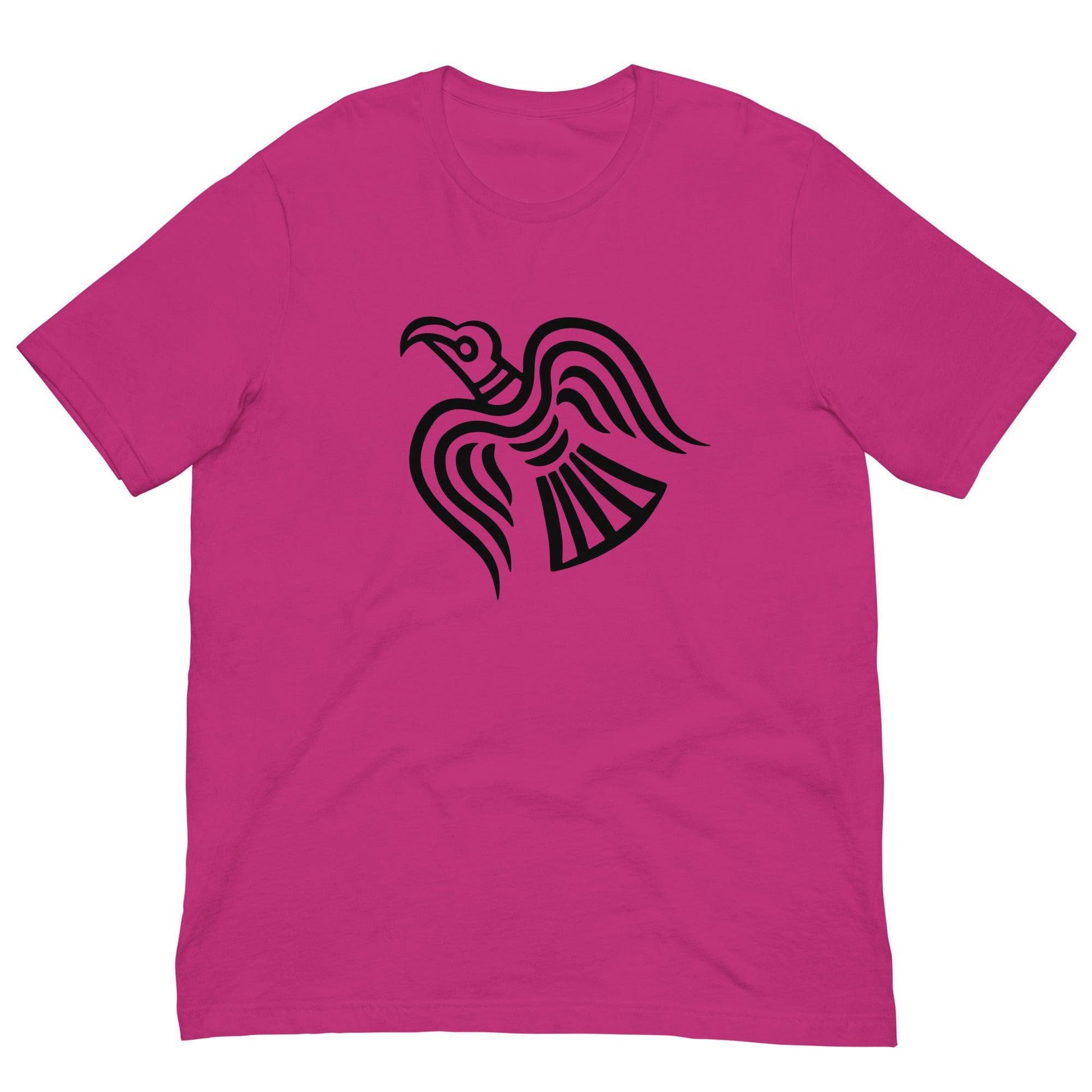 Viking Raven T-shirt Berry / S