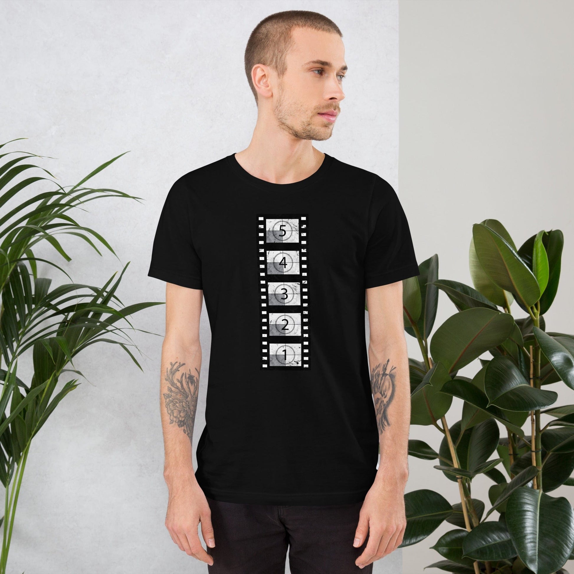Vintage Film Reel T-shirt Black / XS