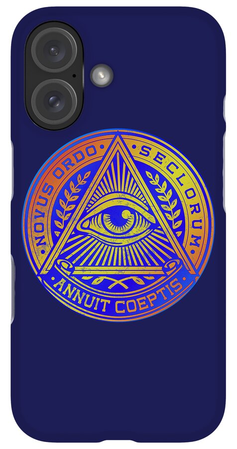 Vintage Illuminati Symbol Novus Ordo Seal - Phone Case