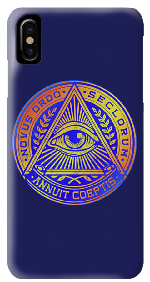Vintage Illuminati Symbol Novus Ordo Seal - Phone Case