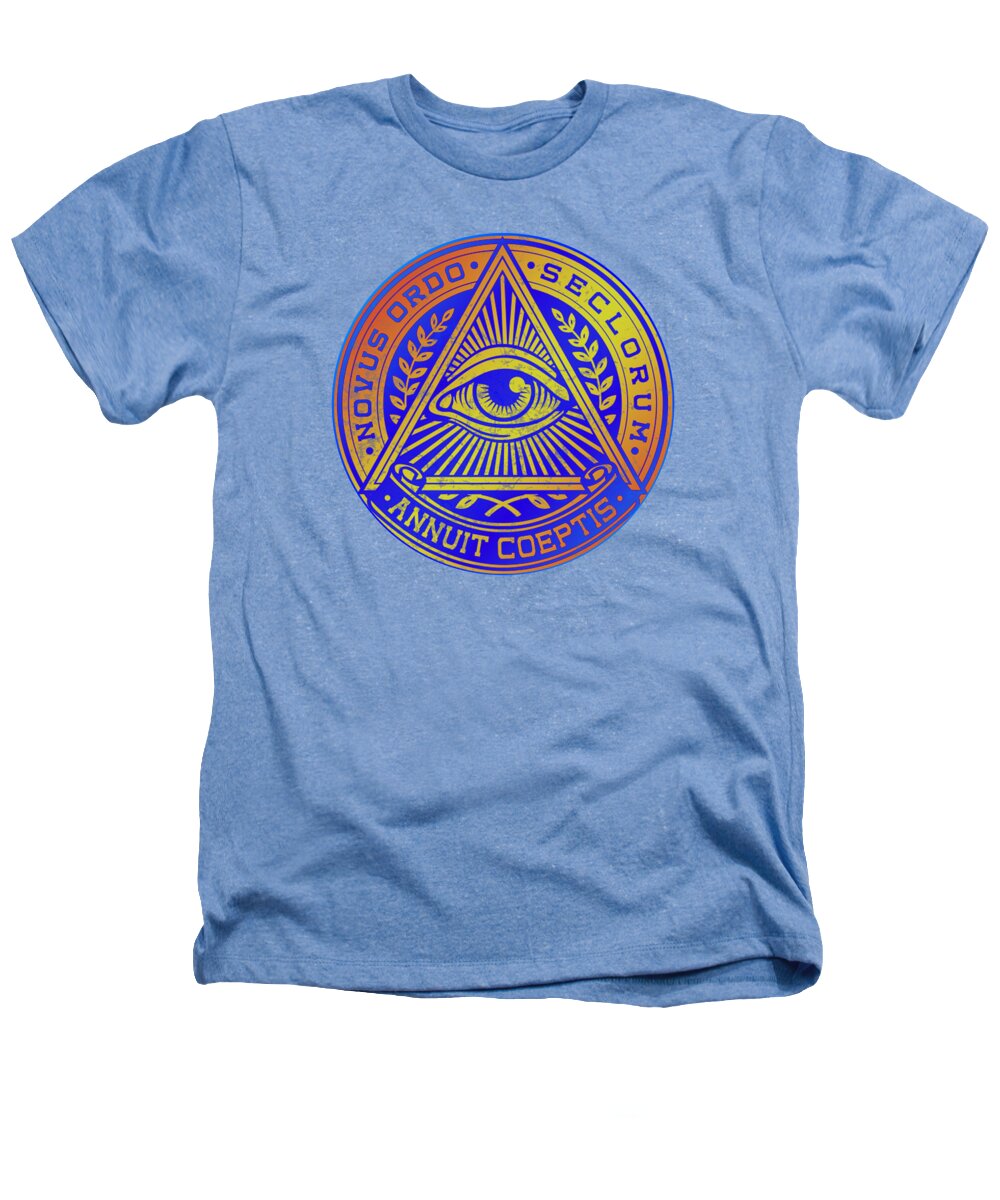 Vintage Illuminati Symbol Novus Ordo Seal - Heathers T-Shirt