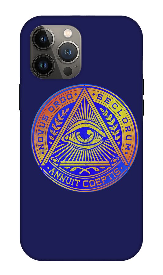Vintage Illuminati Symbol Novus Ordo Seal - Phone Case