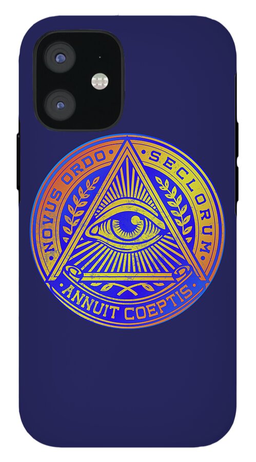 Vintage Illuminati Symbol Novus Ordo Seal - Phone Case