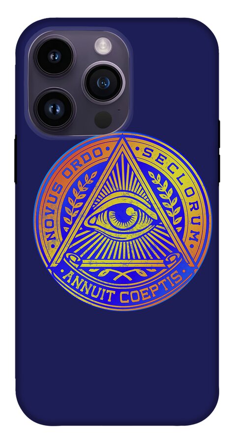 Vintage Illuminati Symbol Novus Ordo Seal - Phone Case