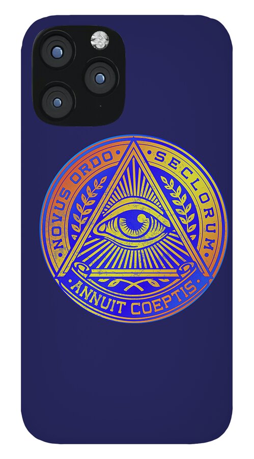 Vintage Illuminati Symbol Novus Ordo Seal - Phone Case