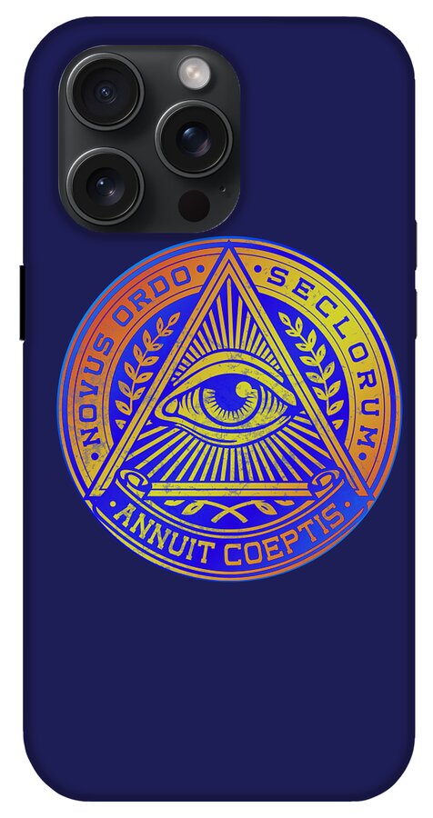 Vintage Illuminati Symbol Novus Ordo Seal - Phone Case