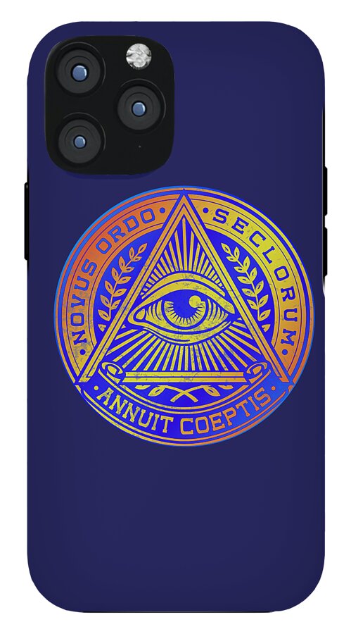 Vintage Illuminati Symbol Novus Ordo Seal - Phone Case
