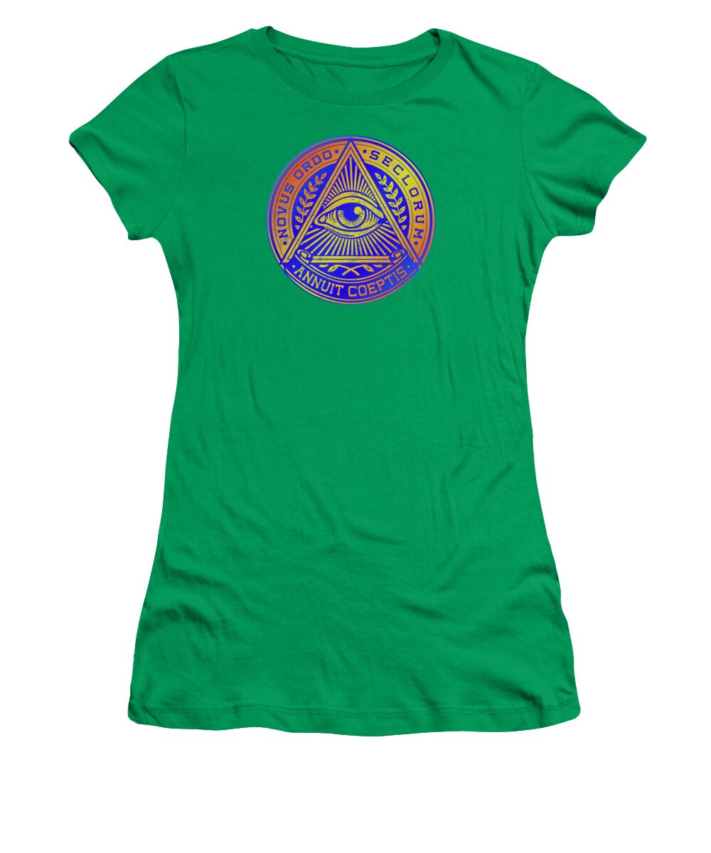 Vintage Illuminati Symbol Novus Ordo Seal - Women's T-Shirt