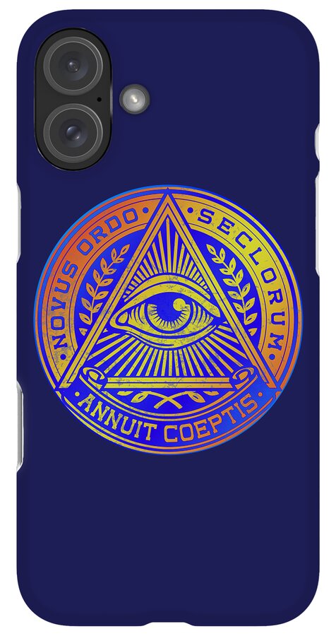 Vintage Illuminati Symbol Novus Ordo Seal - Phone Case