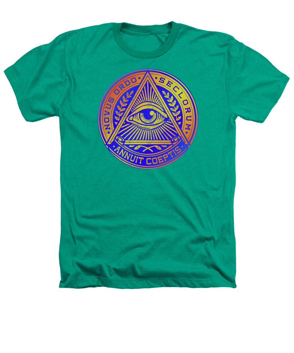 Vintage Illuminati Symbol Novus Ordo Seal - Heathers T-Shirt
