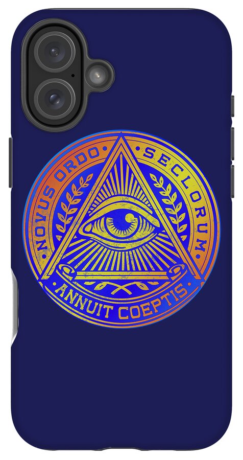 Vintage Illuminati Symbol Novus Ordo Seal - Phone Case