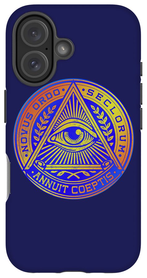 Vintage Illuminati Symbol Novus Ordo Seal - Phone Case
