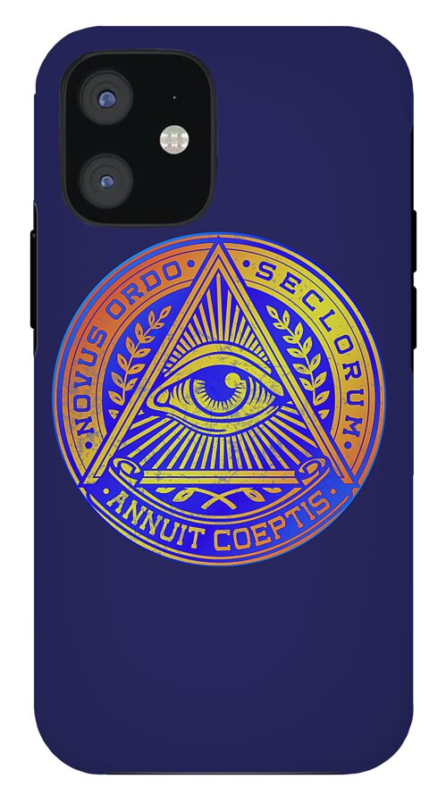Vintage Illuminati Symbol Novus Ordo Seal - Phone Case