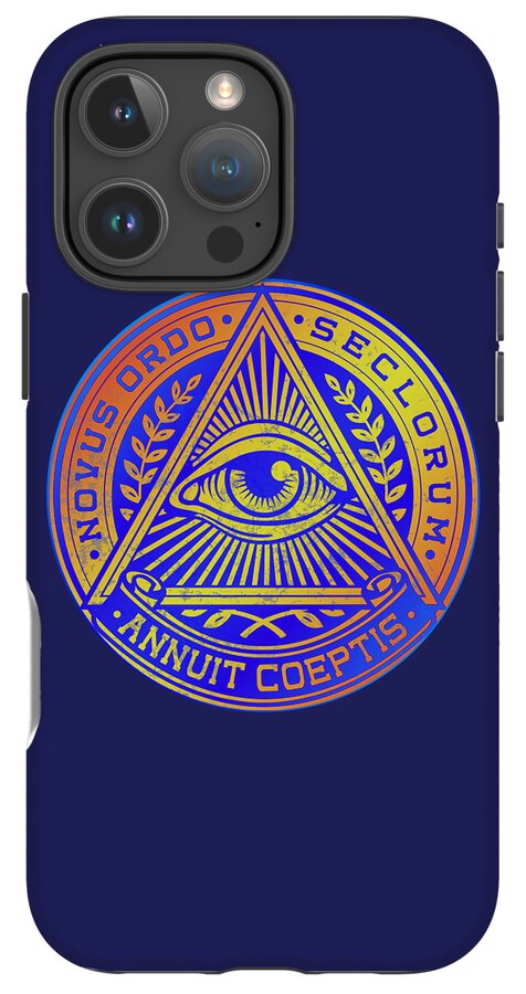 Vintage Illuminati Symbol Novus Ordo Seal - Phone Case