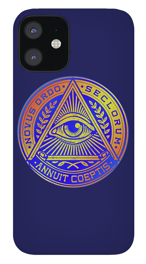 Vintage Illuminati Symbol Novus Ordo Seal - Phone Case