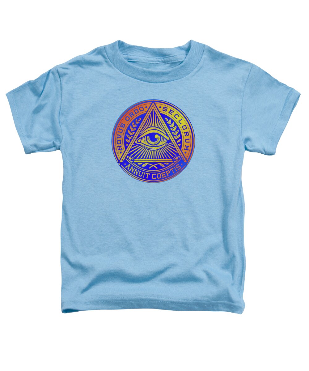 Vintage Illuminati Symbol Novus Ordo Seal - Toddler T-Shirt