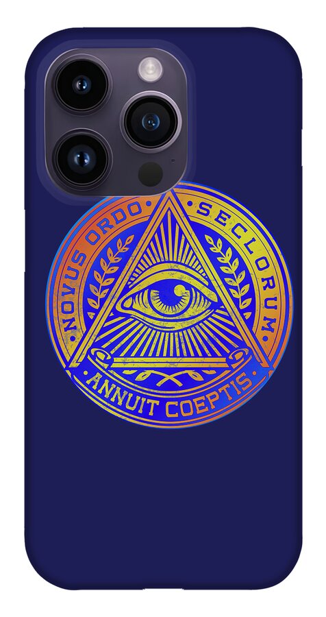 Vintage Illuminati Symbol Novus Ordo Seal - Phone Case
