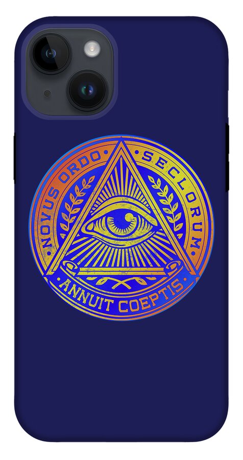 Vintage Illuminati Symbol Novus Ordo Seal - Phone Case