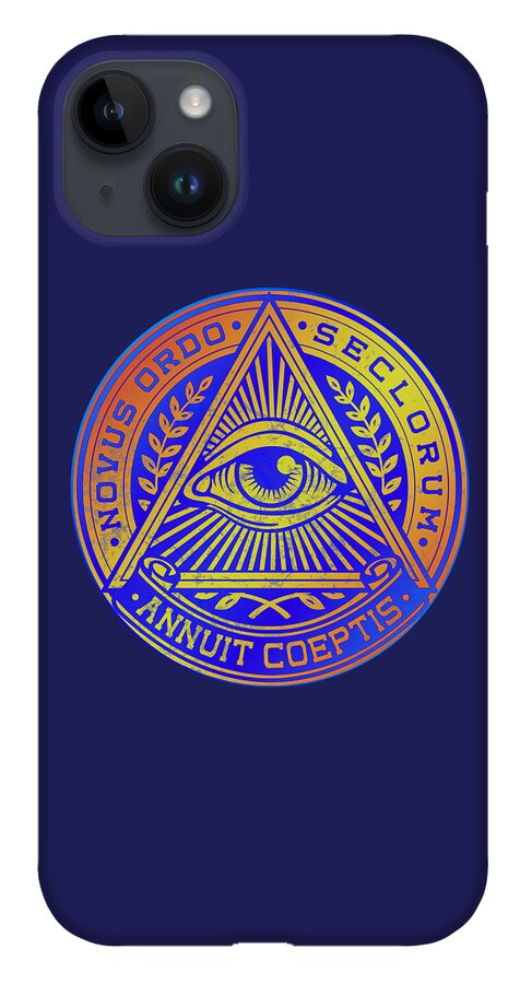 Vintage Illuminati Symbol Novus Ordo Seal - Phone Case