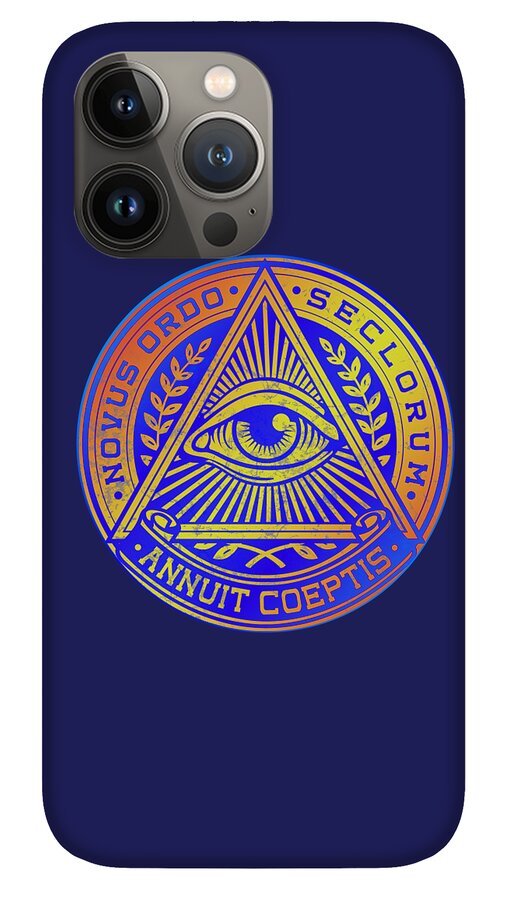 Vintage Illuminati Symbol Novus Ordo Seal - Phone Case