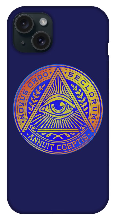 Vintage Illuminati Symbol Novus Ordo Seal - Phone Case