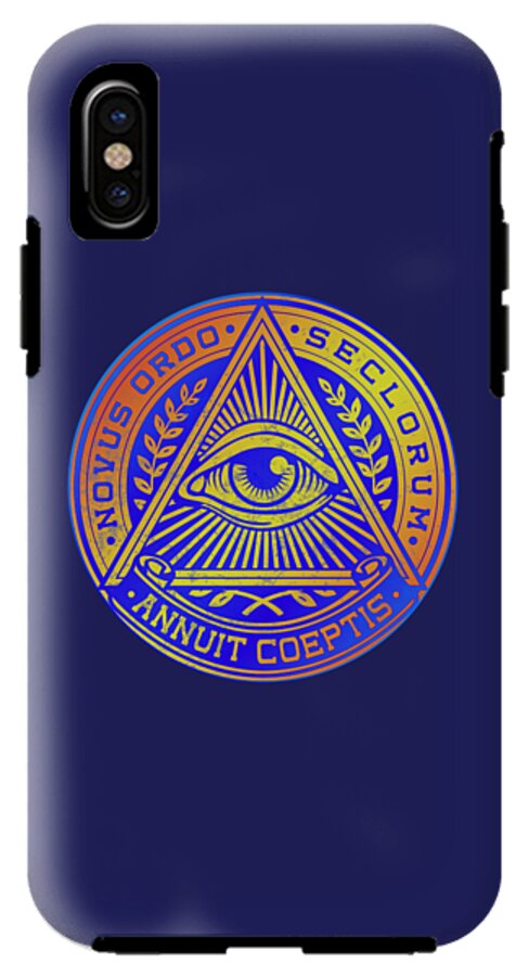 Vintage Illuminati Symbol Novus Ordo Seal - Phone Case