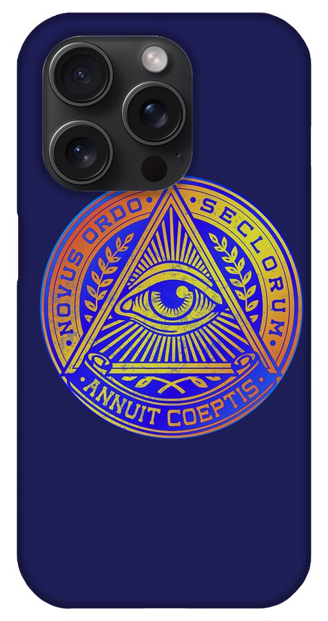 Vintage Illuminati Symbol Novus Ordo Seal - Phone Case