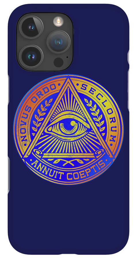 Vintage Illuminati Symbol Novus Ordo Seal - Phone Case