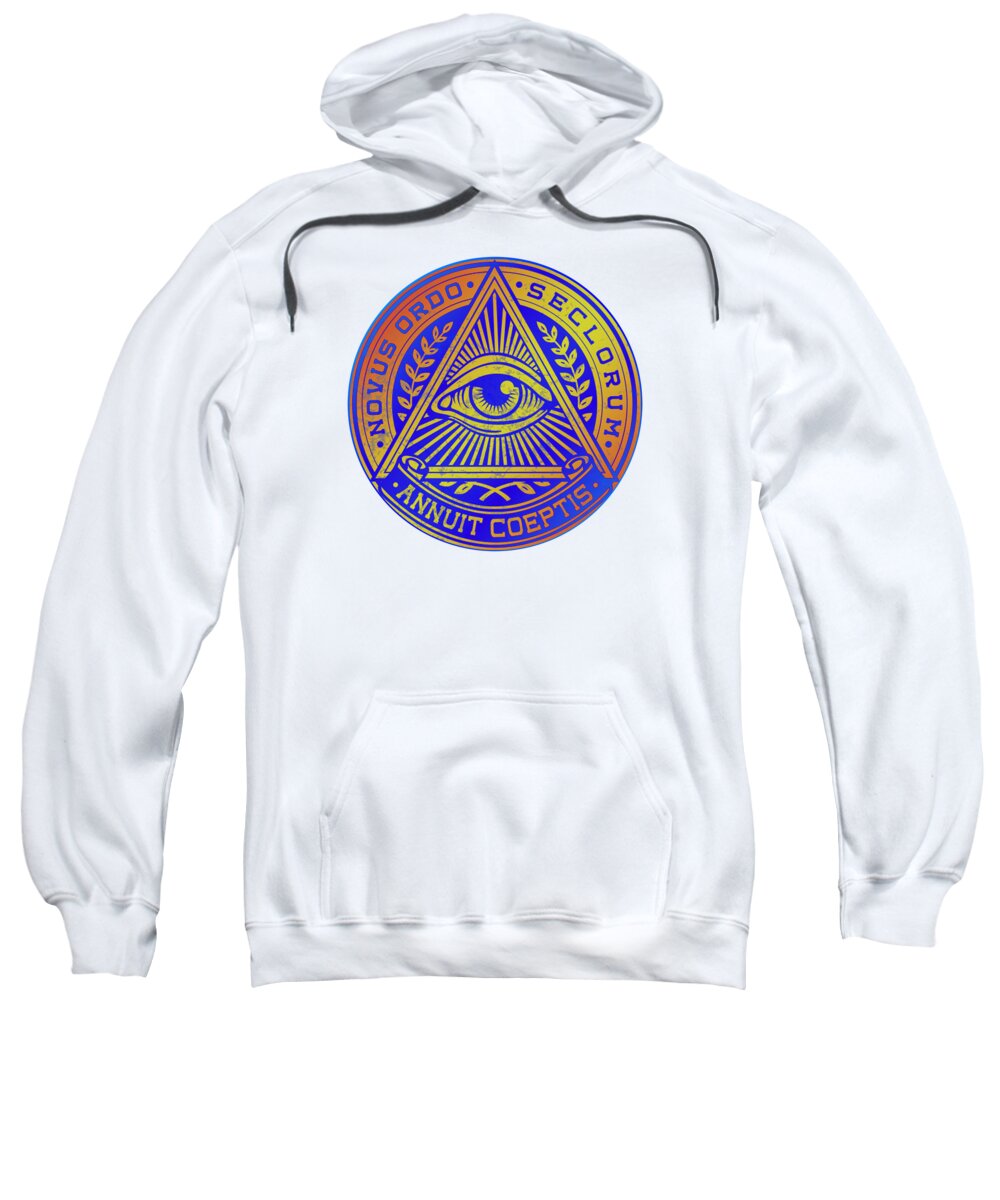 Vintage Illuminati Symbol Novus Ordo Seal - Sweatshirt