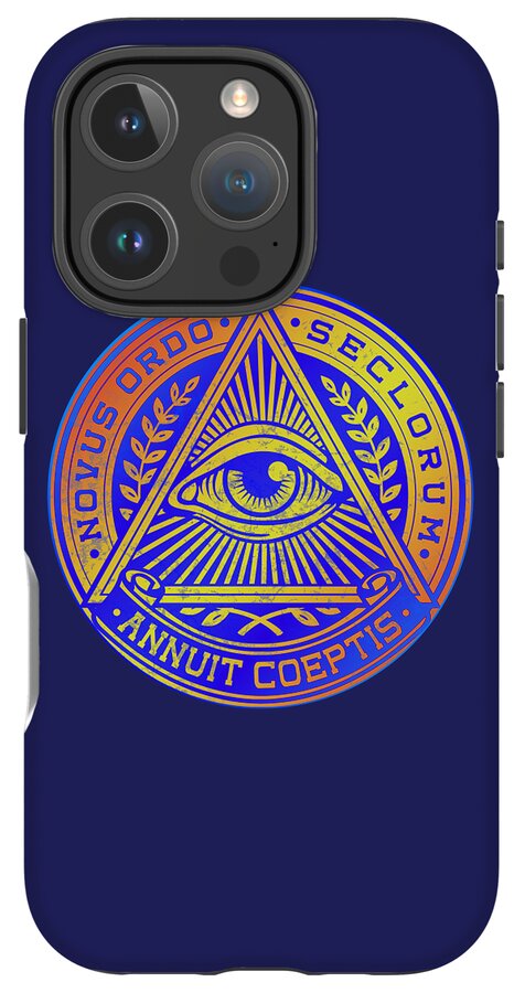 Vintage Illuminati Symbol Novus Ordo Seal - Phone Case