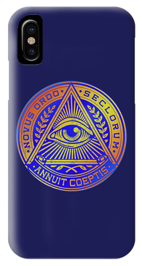 Vintage Illuminati Symbol Novus Ordo Seal - Phone Case