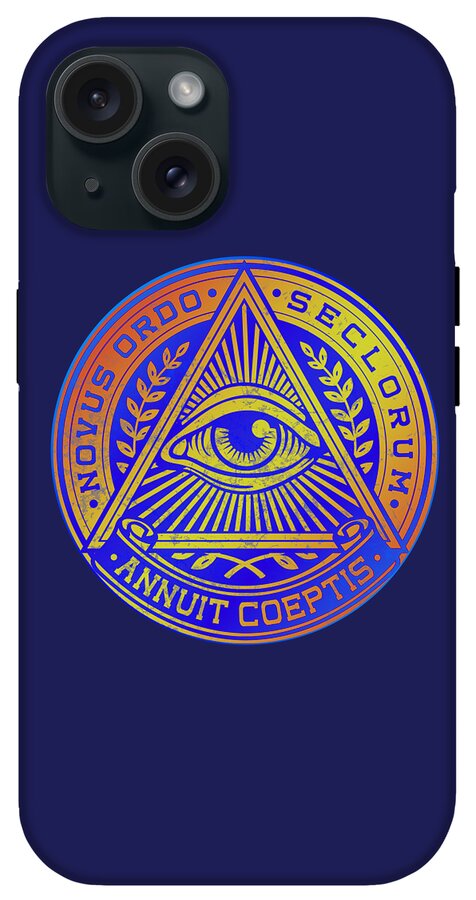 Vintage Illuminati Symbol Novus Ordo Seal - Phone Case