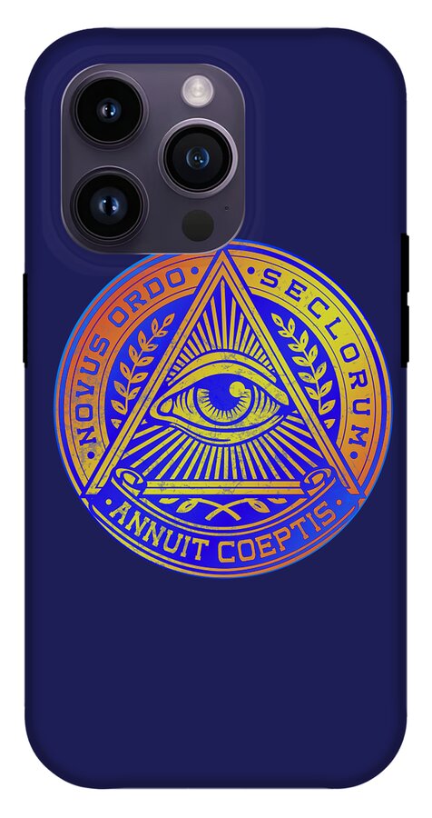 Vintage Illuminati Symbol Novus Ordo Seal - Phone Case