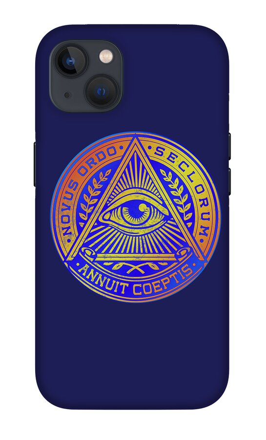 Vintage Illuminati Symbol Novus Ordo Seal - Phone Case