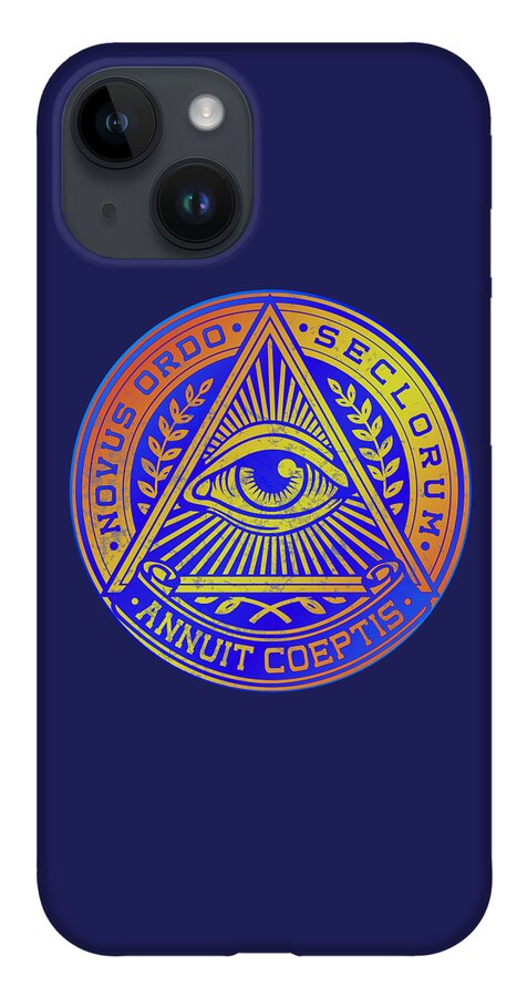 Vintage Illuminati Symbol Novus Ordo Seal - Phone Case