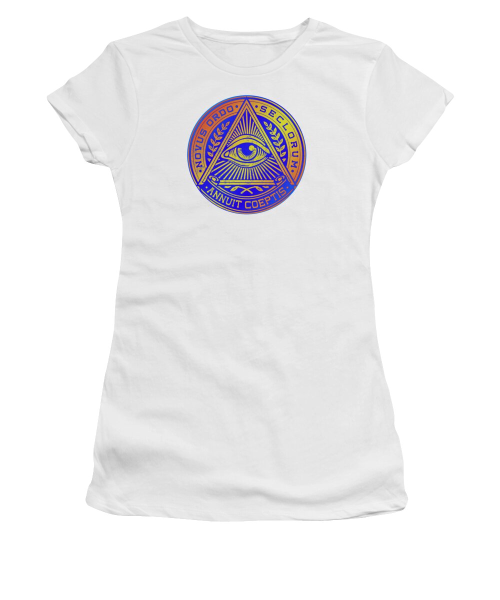 Vintage Illuminati Symbol Novus Ordo Seal - Women's T-Shirt