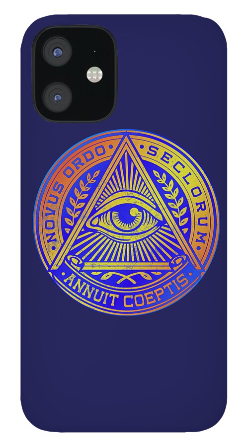 Vintage Illuminati Symbol Novus Ordo Seal - Phone Case