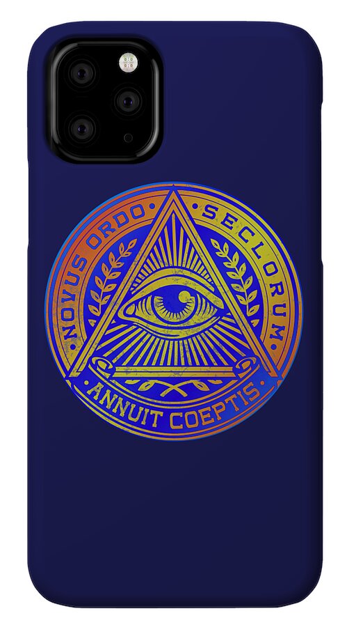 Vintage Illuminati Symbol Novus Ordo Seal - Phone Case